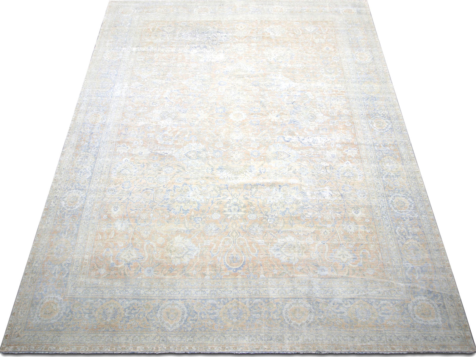 Semi Antique Persian Yazd Rug - 10'6" x 14'6"