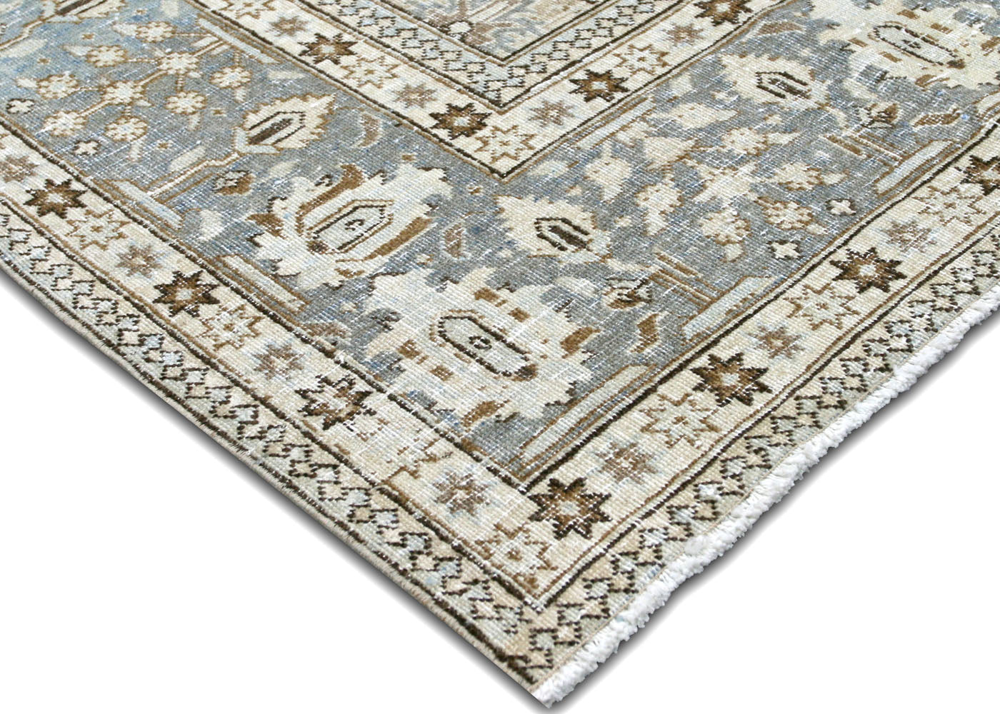 Semi Antique Persian Tabriz Rug - 7'3" x 9'9" - 210365