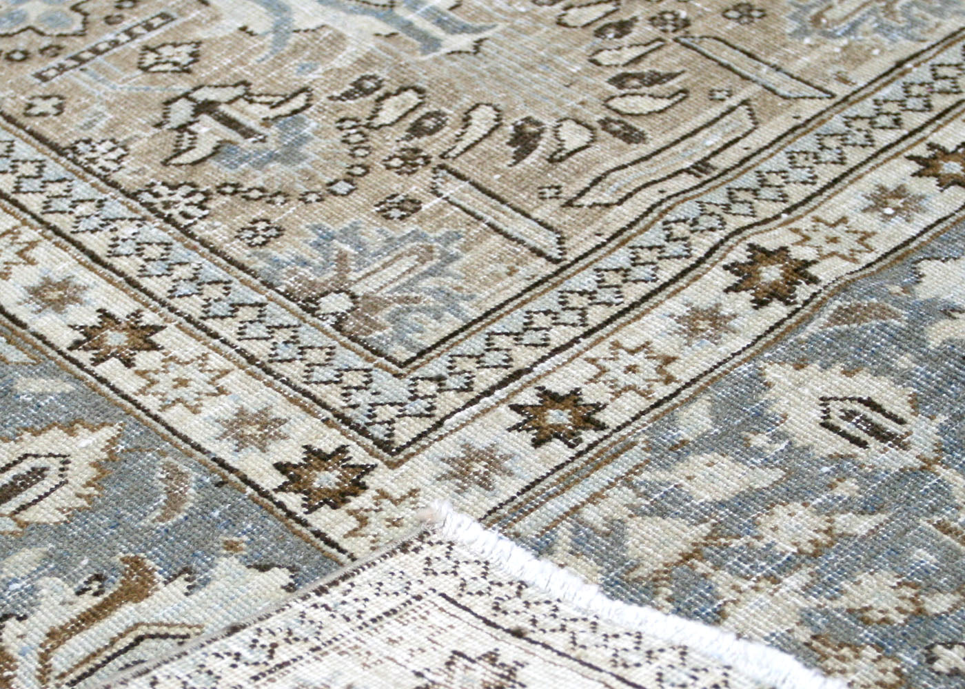 Semi Antique Persian Tabriz Rug - 7'3" x 9'9" - 210365