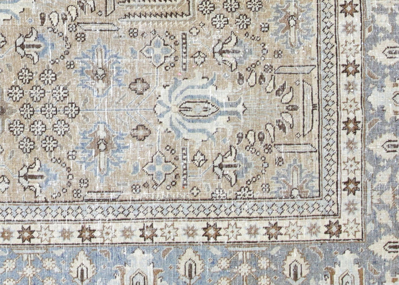 Semi Antique Persian Tabriz Rug - 7'3" x 9'9" - 210365