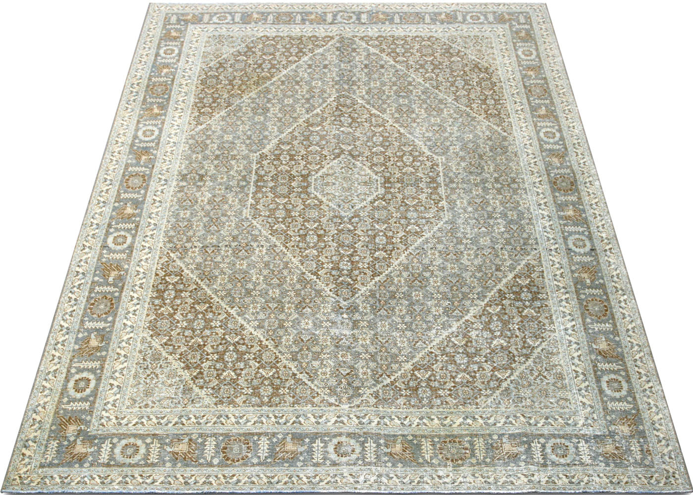 Semi Antique Persian Tabriz Rug - 8' x 10'11" - 210366