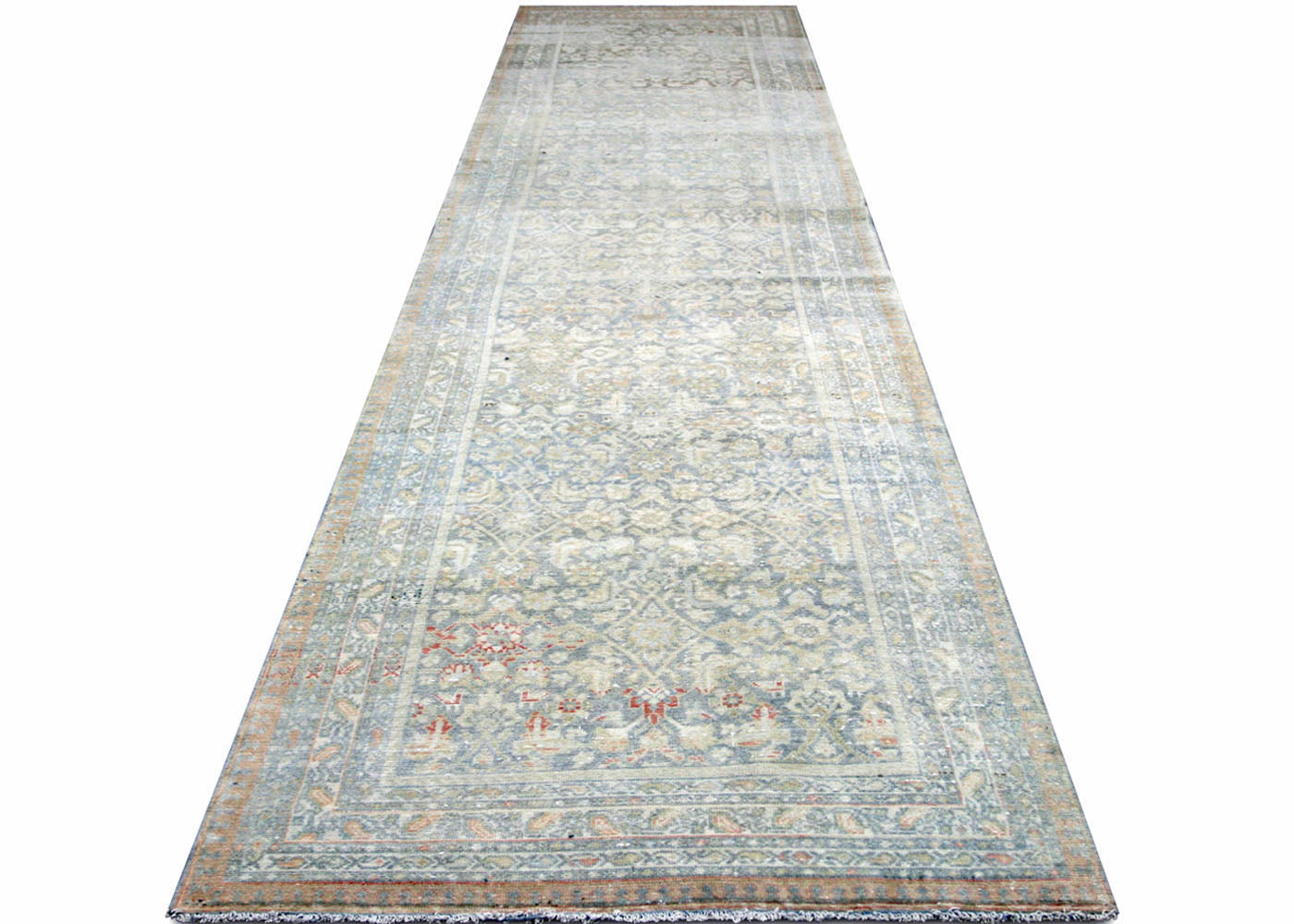 Semi Antique Persian Melayer Runner - 3'5 x 15'10" - 210372