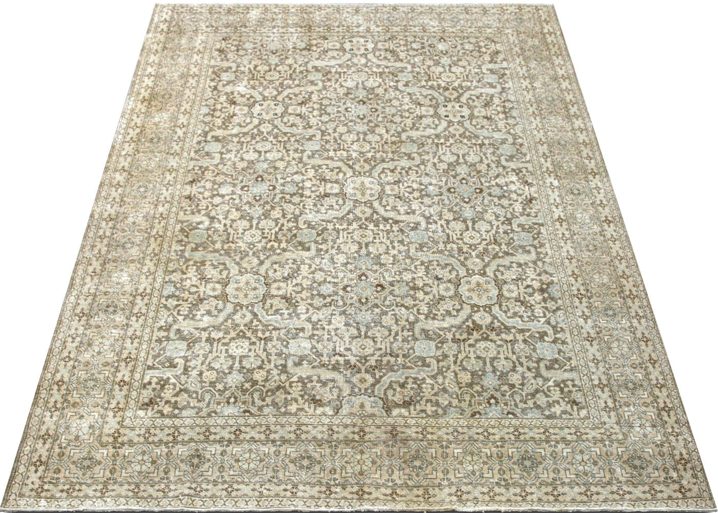 Semi Antique Persian Tabriz Rug - 7'10" x 10'9" - 210391