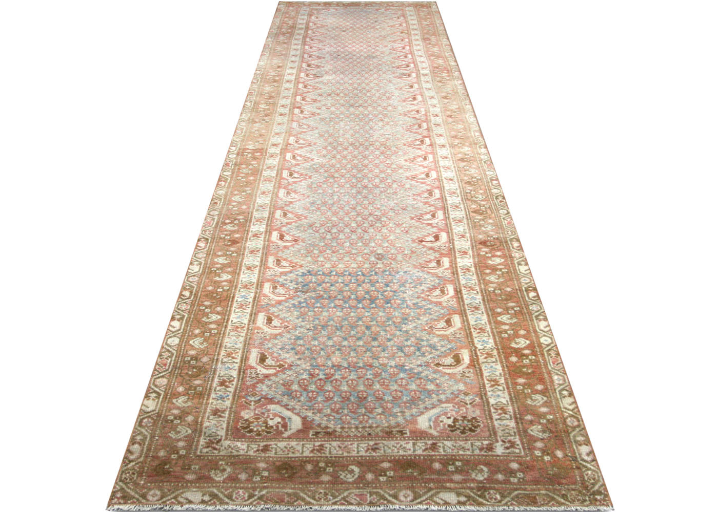 Semi Antique Persian Melayer Runner - 2'9" x 12'6" - 210412
