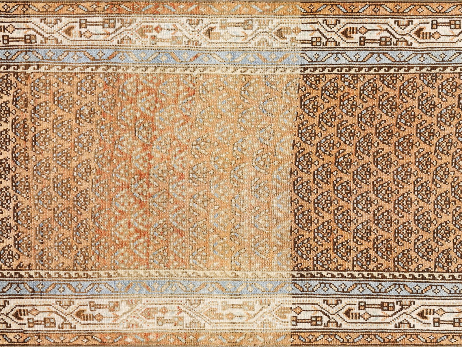 Semi Antique Persian Melayer Runner - 3'2" x 10'7"