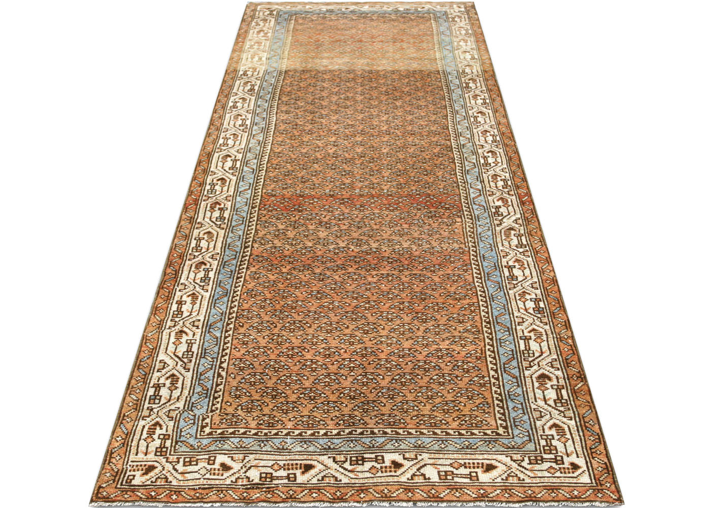 Semi Antique Persian Melayer Runner - 3'2" x 10'7" - 210414