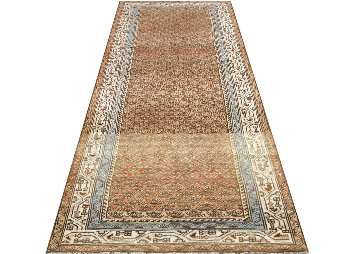 Semi Antique Persian Melayer Runner - 3'2" x 10'7" - 210414