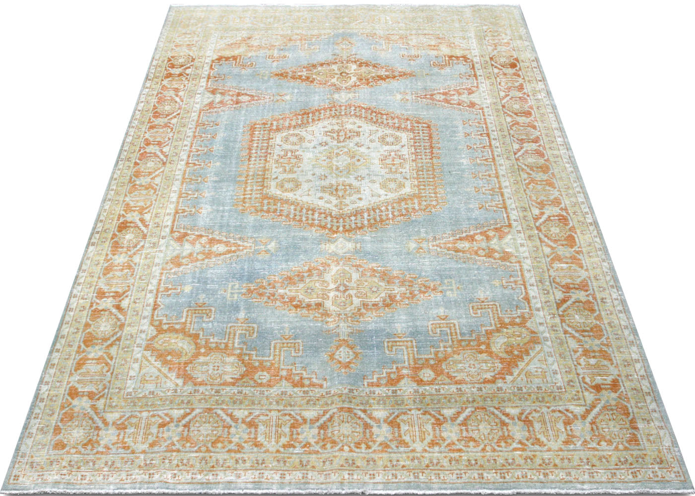 Semi Antique Persian Tabriz Rug - 7' x 10'2" - 210418