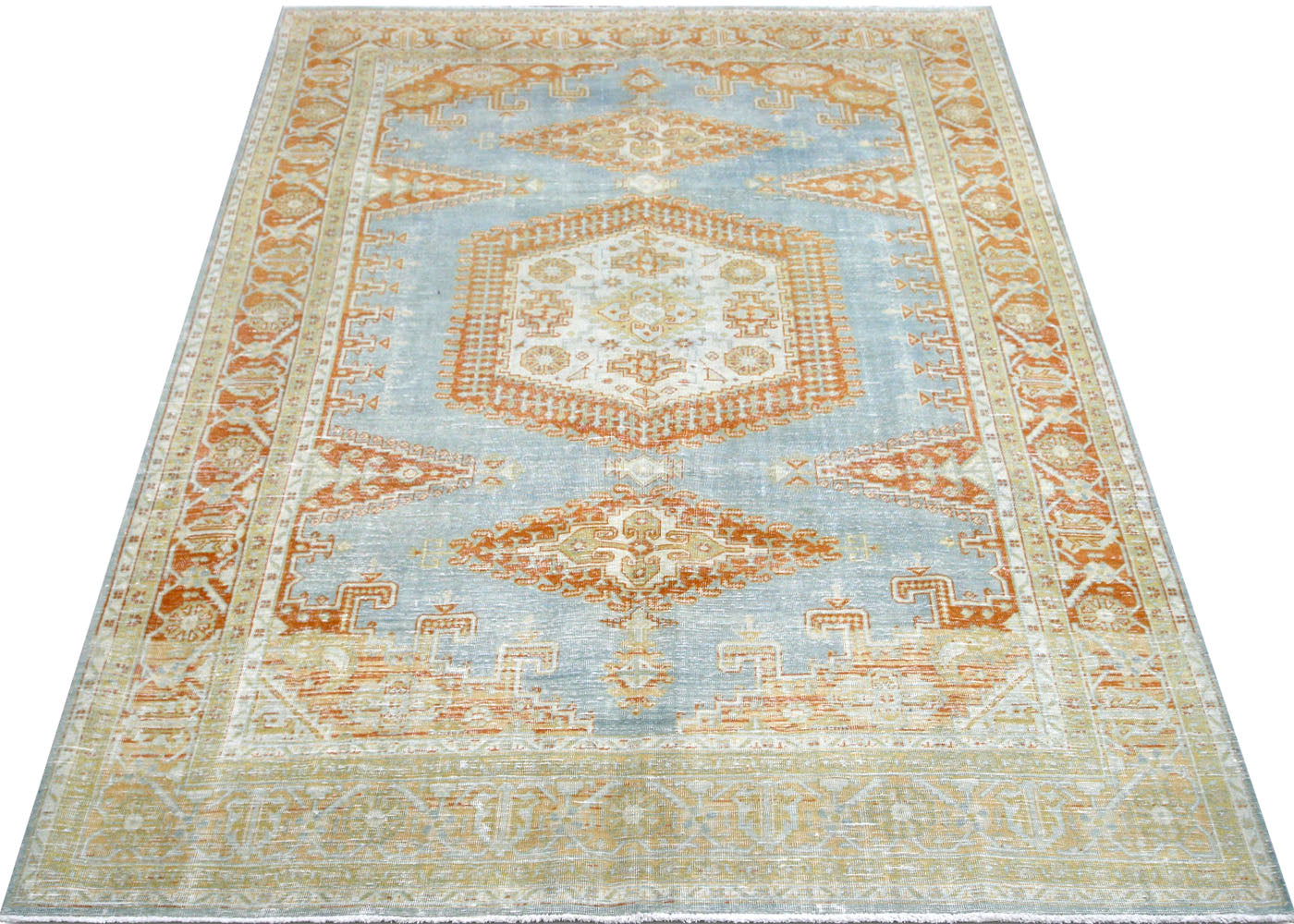 Semi Antique Persian Tabriz Rug - 7' x 10'2" - 210418