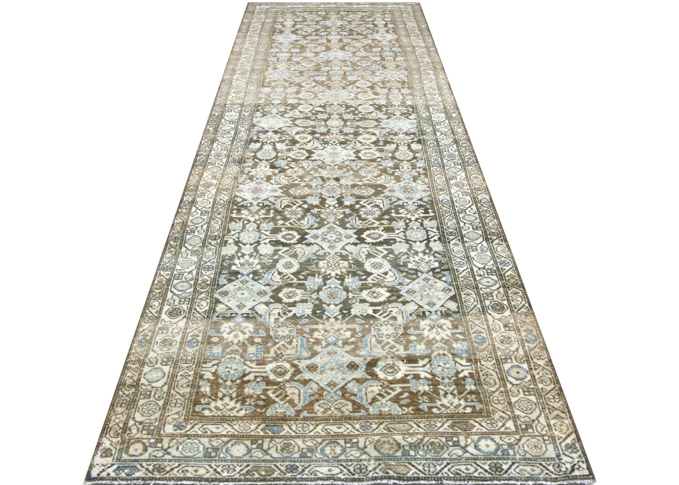 Antique Persian Melayer Rug - 3'5" x 12'4" - 210420