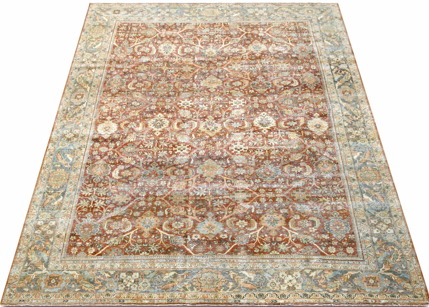 Vintage Persian Mahal Rug - 9' x 12'6" - 210424