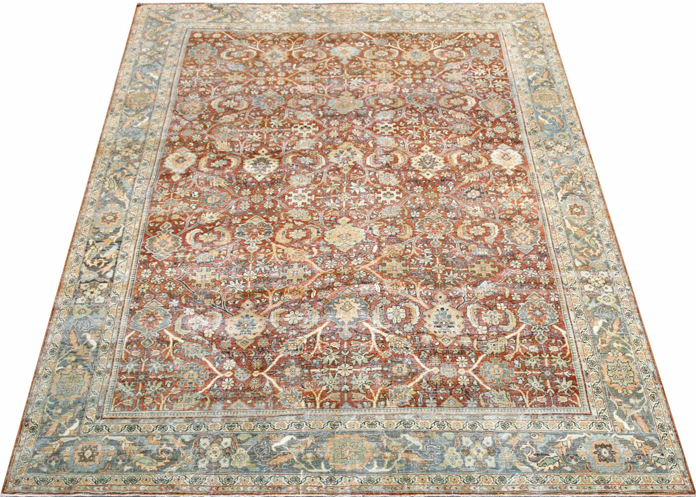 Vintage Persian Mahal Rug - 9' x 12'6" - 210424