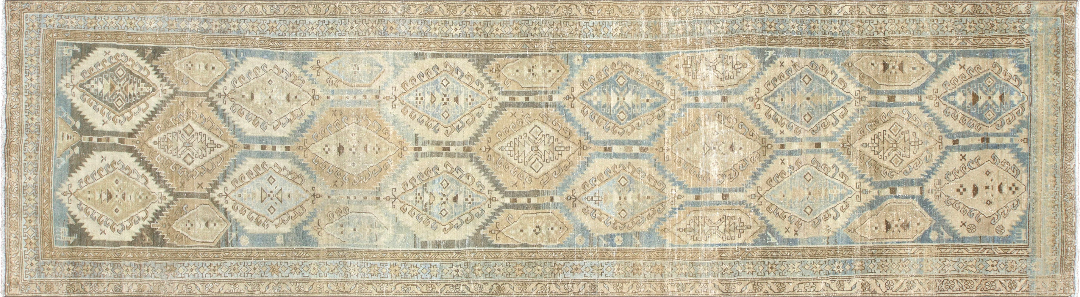 Antique Persian Melayer Runner - 3'10" x 13'8" - 210428