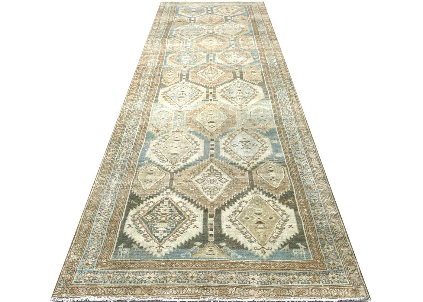 Antique Persian Melayer Runner - 3'10" x 13'8" - 210428
