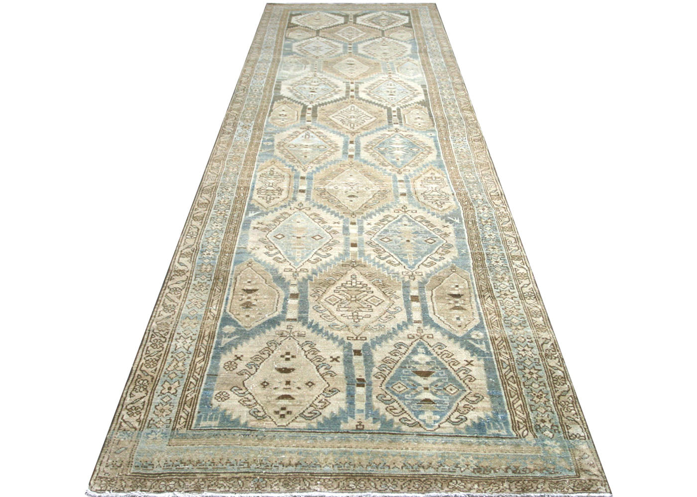 Antique Persian Melayer Runner - 3'10" x 13'8" - 210428