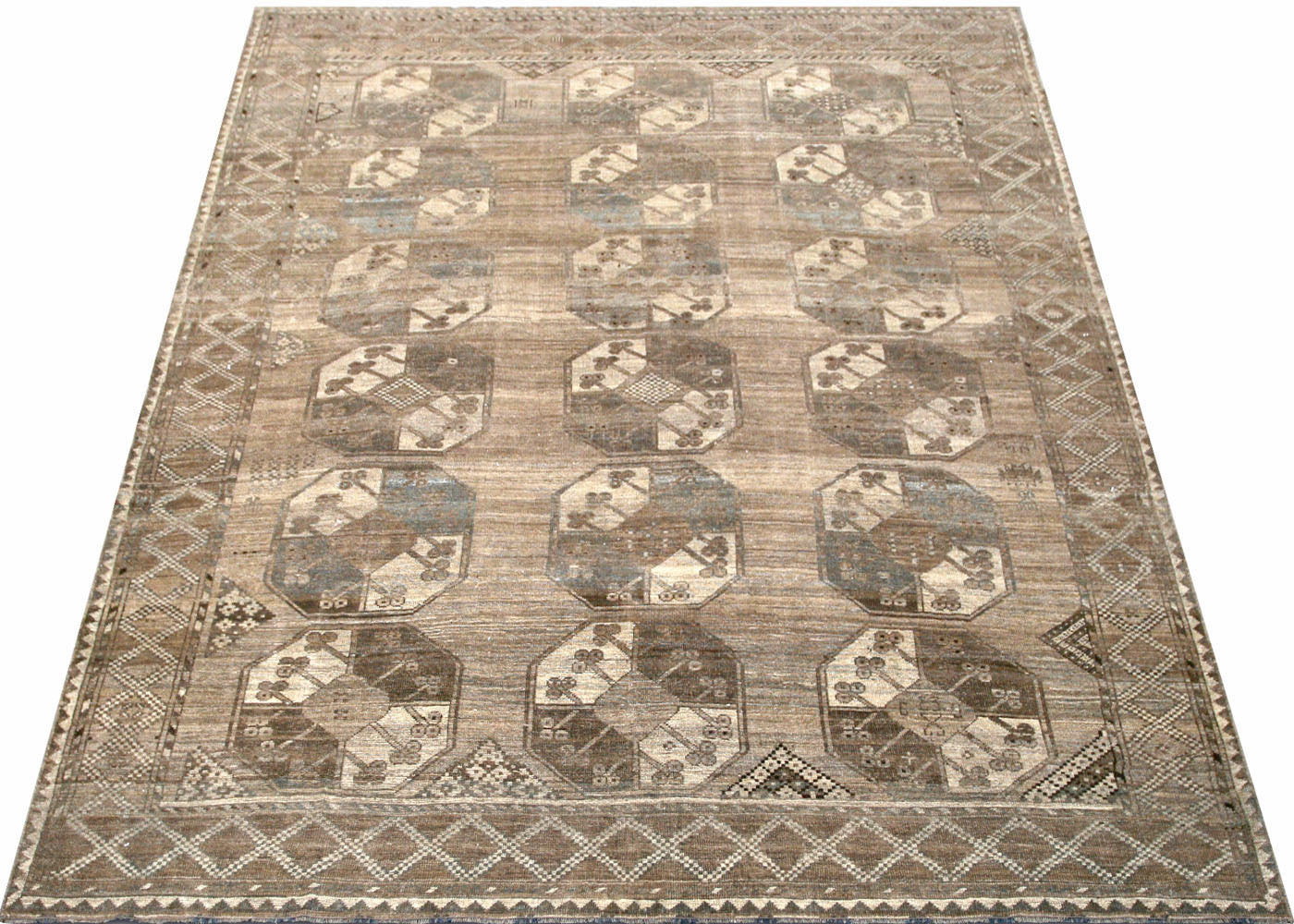 Semi Antique Beshir Rug - 7'10" x 9'9" - 210431
