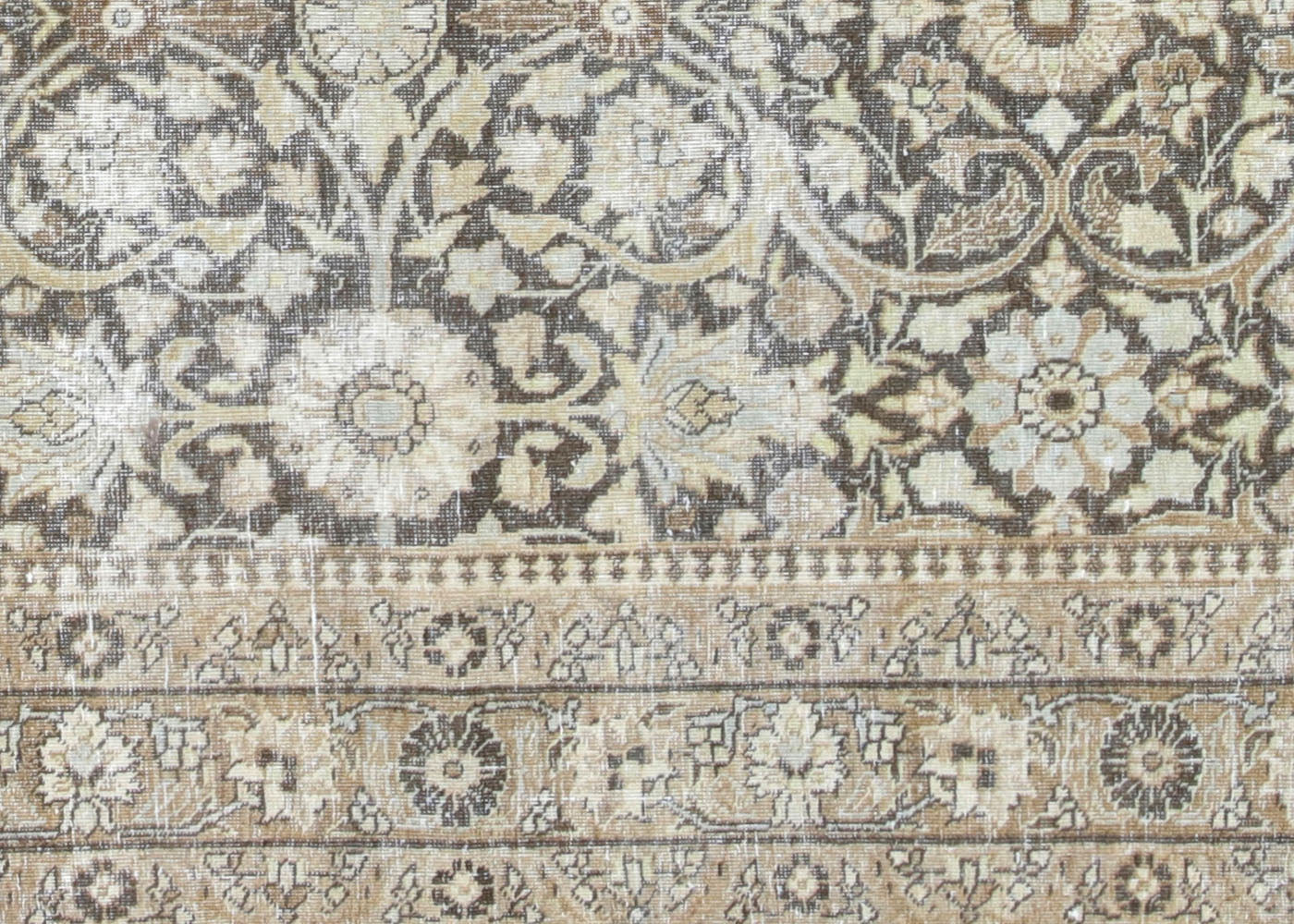 Antique Persian Tabriz Rug - 7'3" x 9'10" - 210438