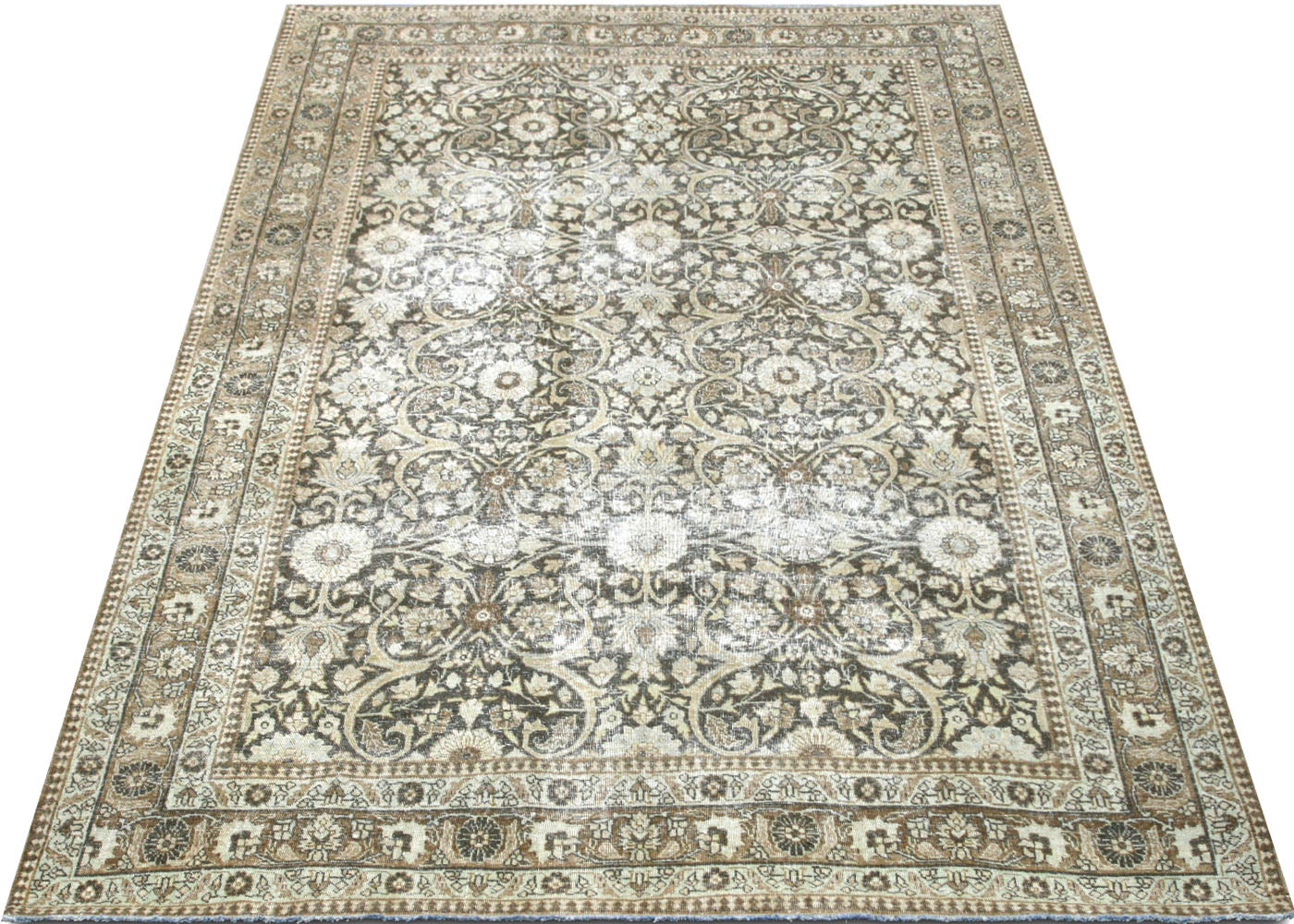 Antique Persian Tabriz Rug - 7'3" x 9'10" - 210438