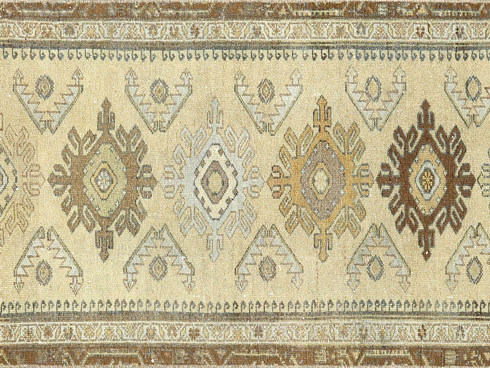 Semi Antique Persian Melayer Runner - 2'1" x 19'9"