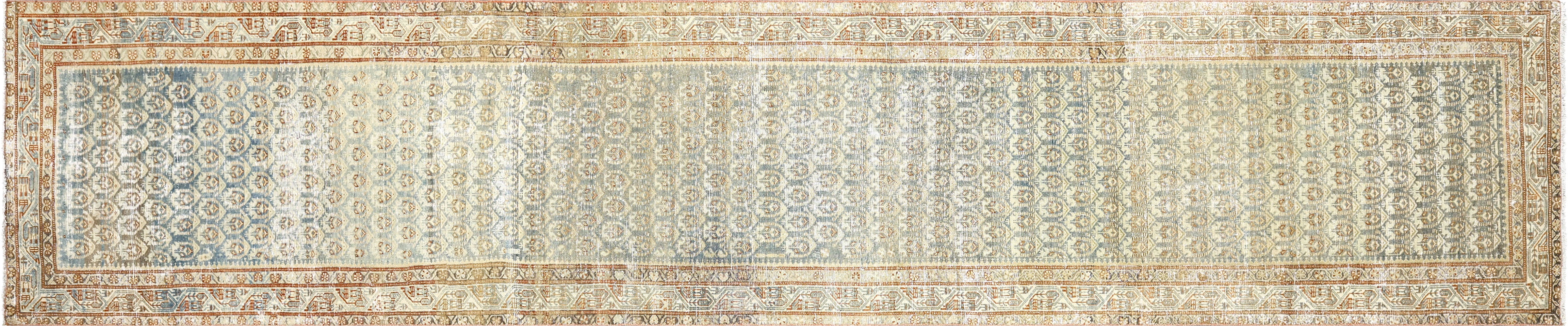 Semi Antique Persian Melayer Runner - 3'2" x 16'2"