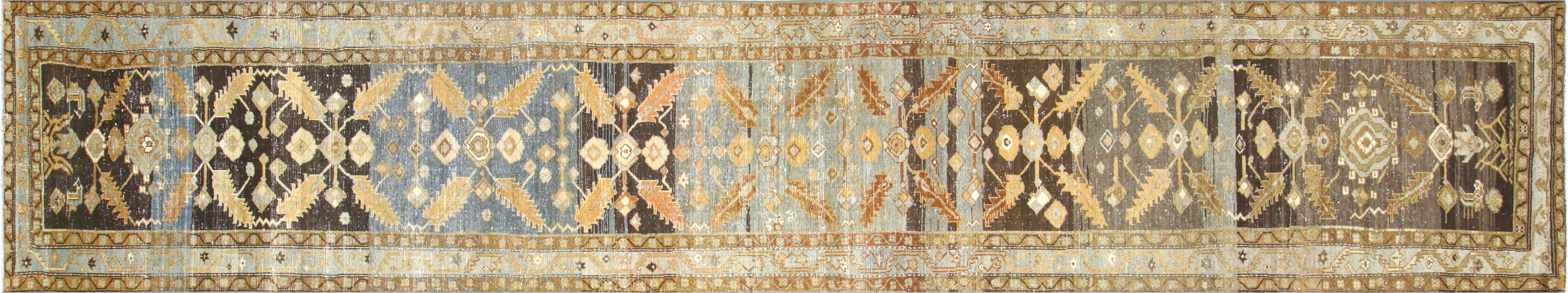 Semi Antique Persian Melayer Runner - 3'3" x 18' - 210458