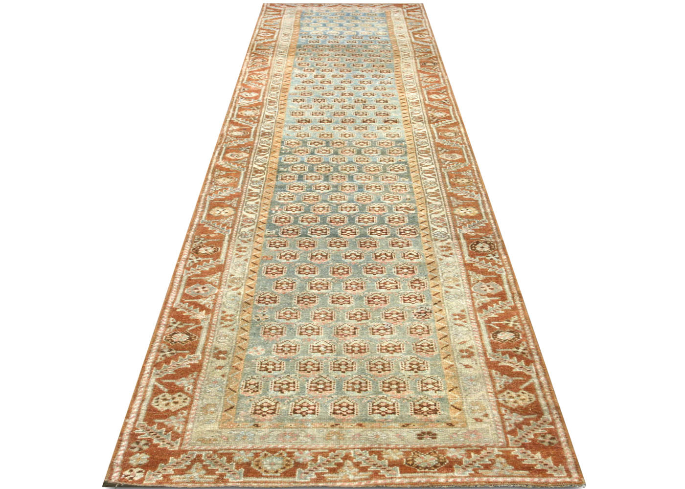 Semi Antique Persian Melayer Runner - 2'10" x 14'3" - 210462