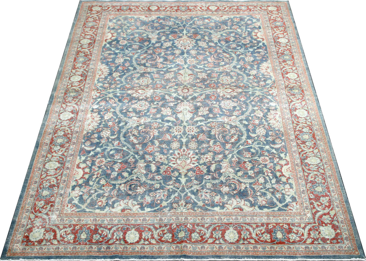Semi Antique Persian Tabriz Rug - 8'4" x 12'3" - 210463