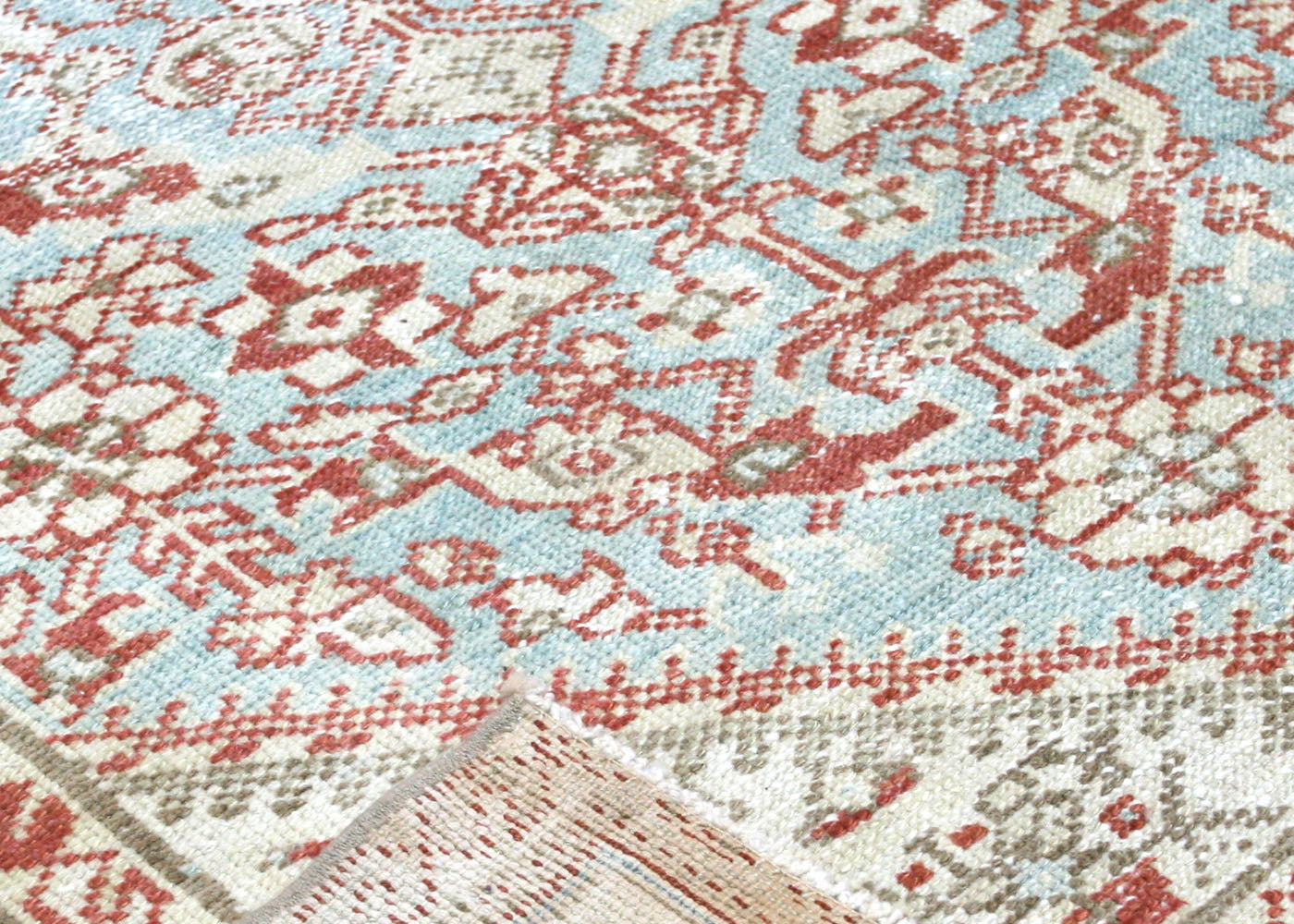 Semi Antique Persian Melayer Runner - 3'4" x 13'5" - 210464
