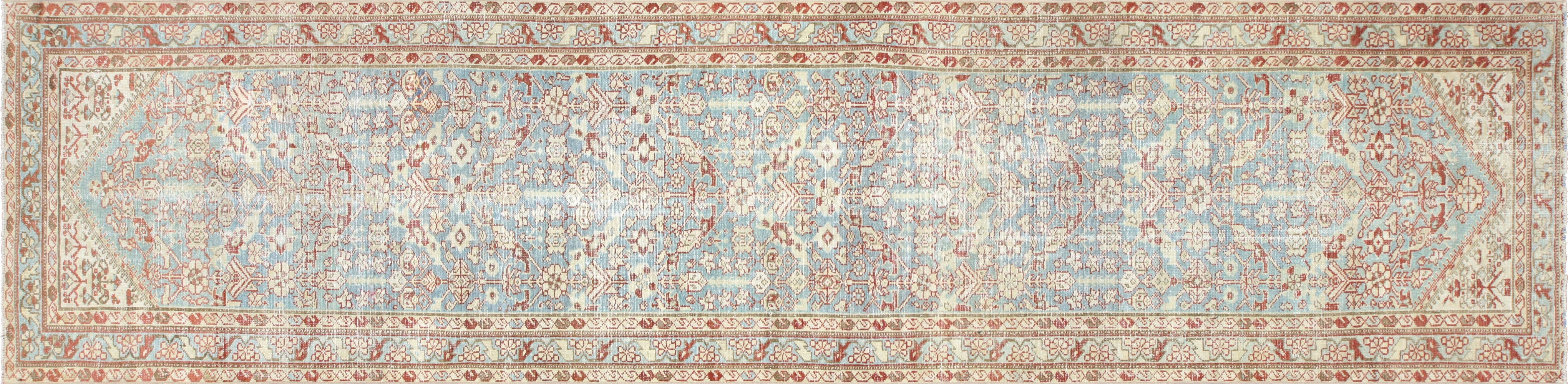 Semi Antique Persian Melayer Runner - 3'4" x 13'5" - 210464