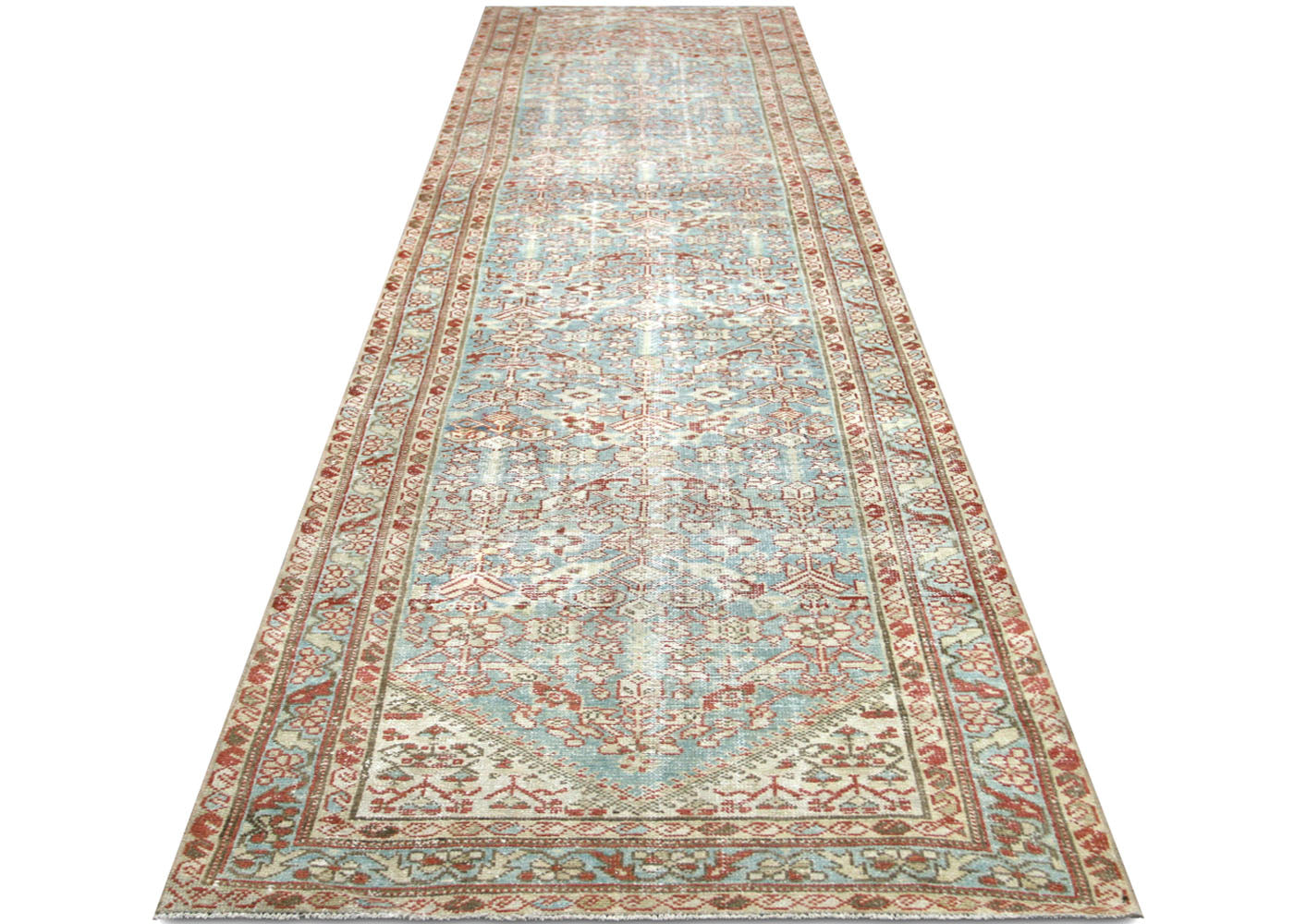 Semi Antique Persian Melayer Runner - 3'4" x 13'5" - 210464