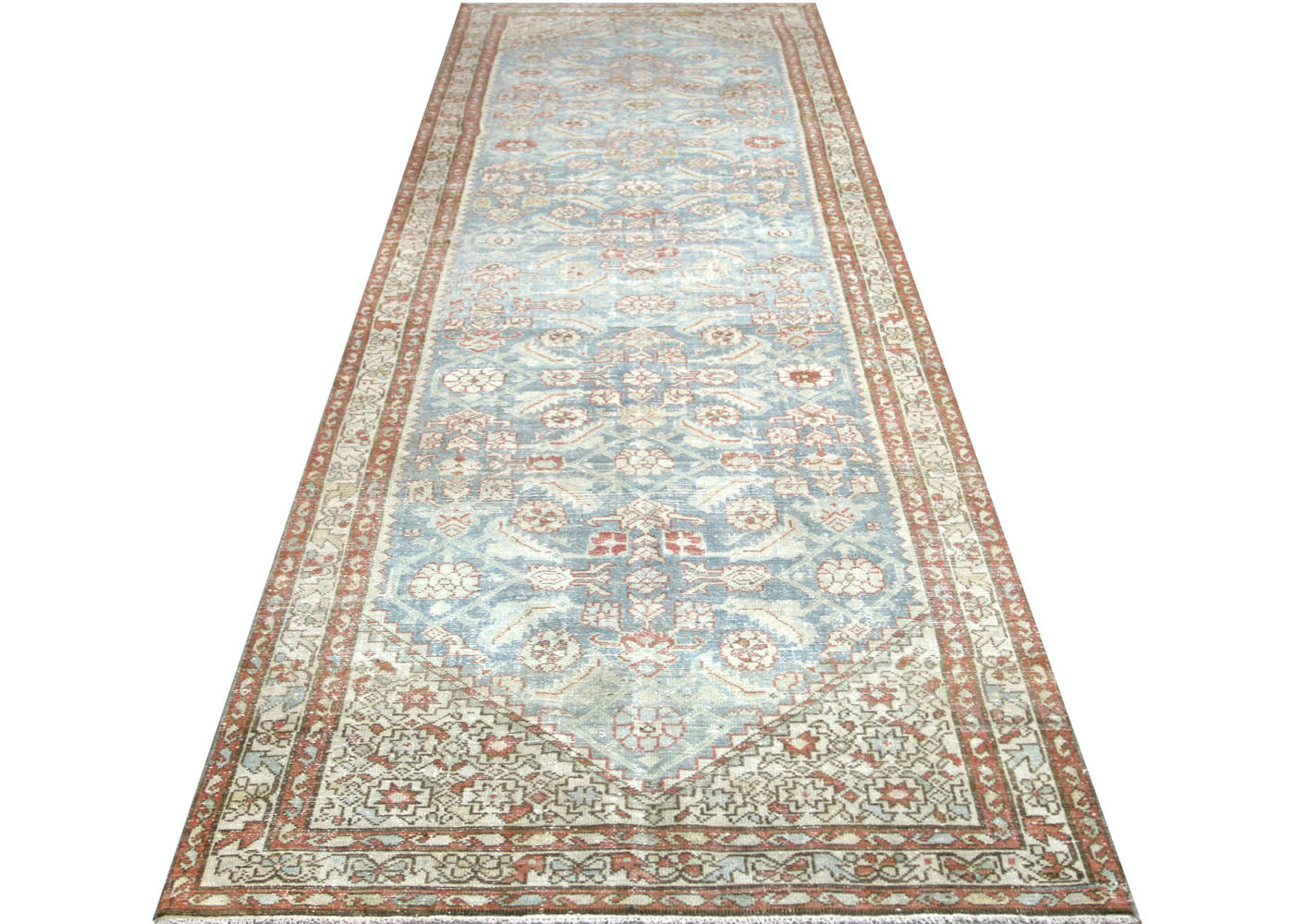 Semi Antique Persian Melayer Runner - 4'0" x 13'3" - 210466