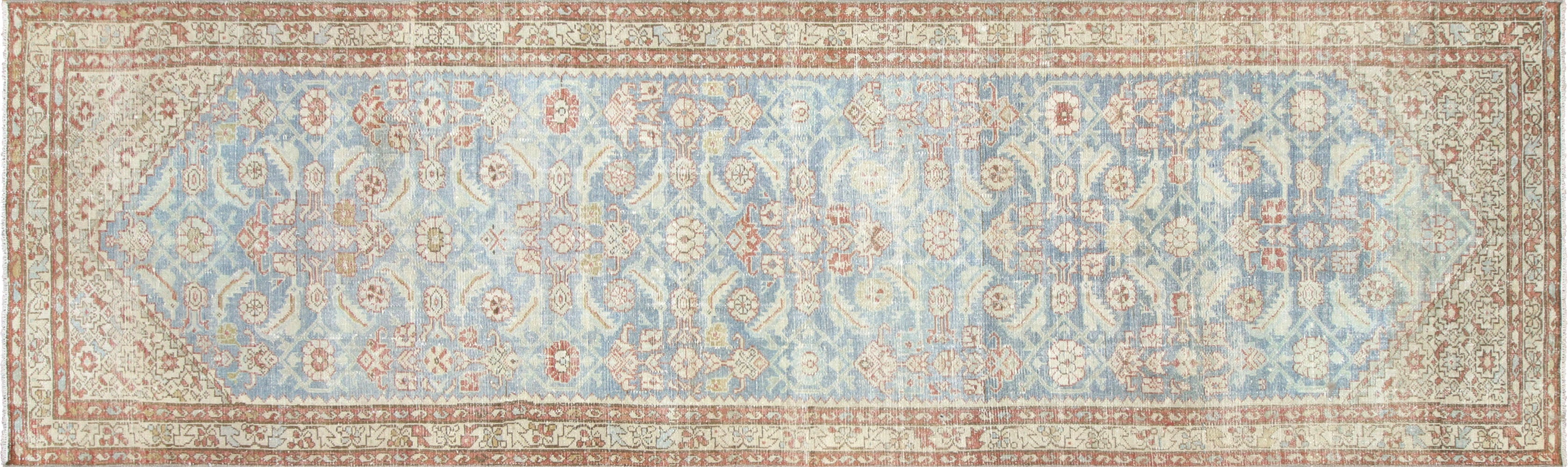 Semi Antique Persian Melayer Runner - 4'0" x 13'3" - 210466