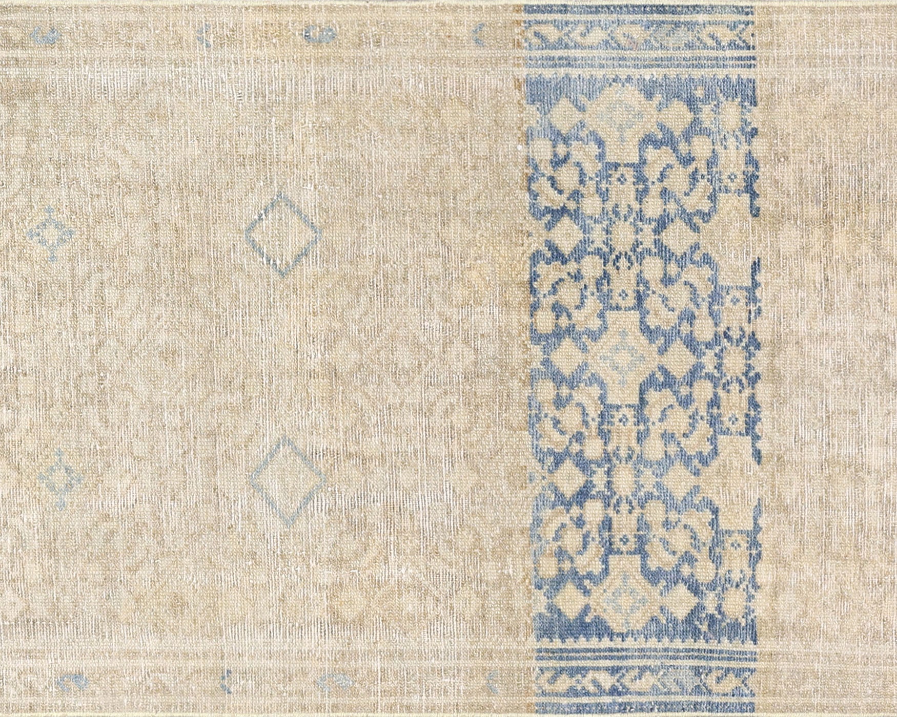 Semi Antique Persian Melayer Rug in Brown,Ecru,Grey tones and an All Over pattern. Measuring 2 feet 5 inches x 13 feet 8 inches – SKU 210473