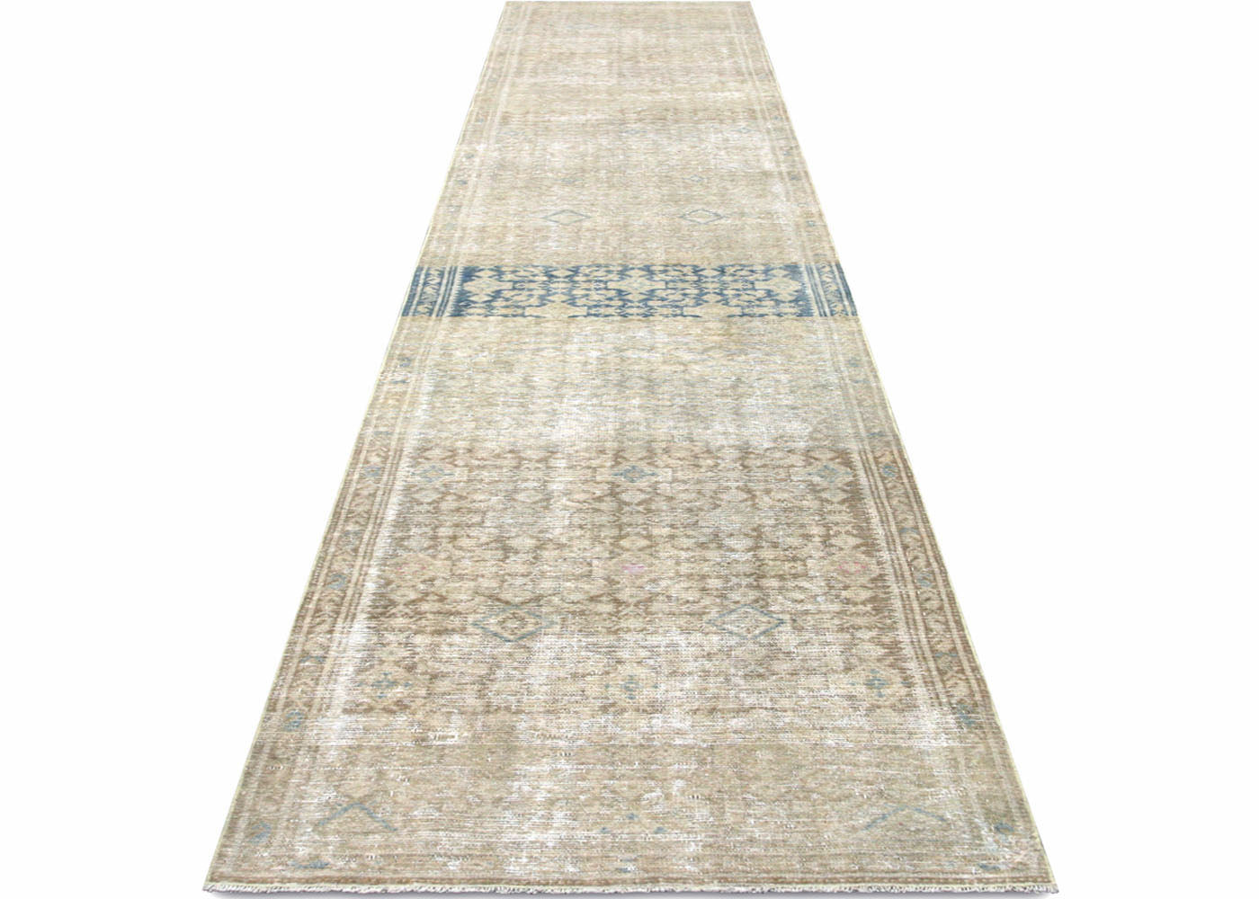 Semi Antique Persian Melayer Runner - 2'5" x 13'8" - 210473