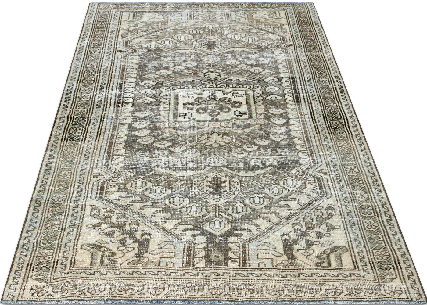 Semi Antique Persian Melayer Rug - 4'3" x 6'6" - 210479