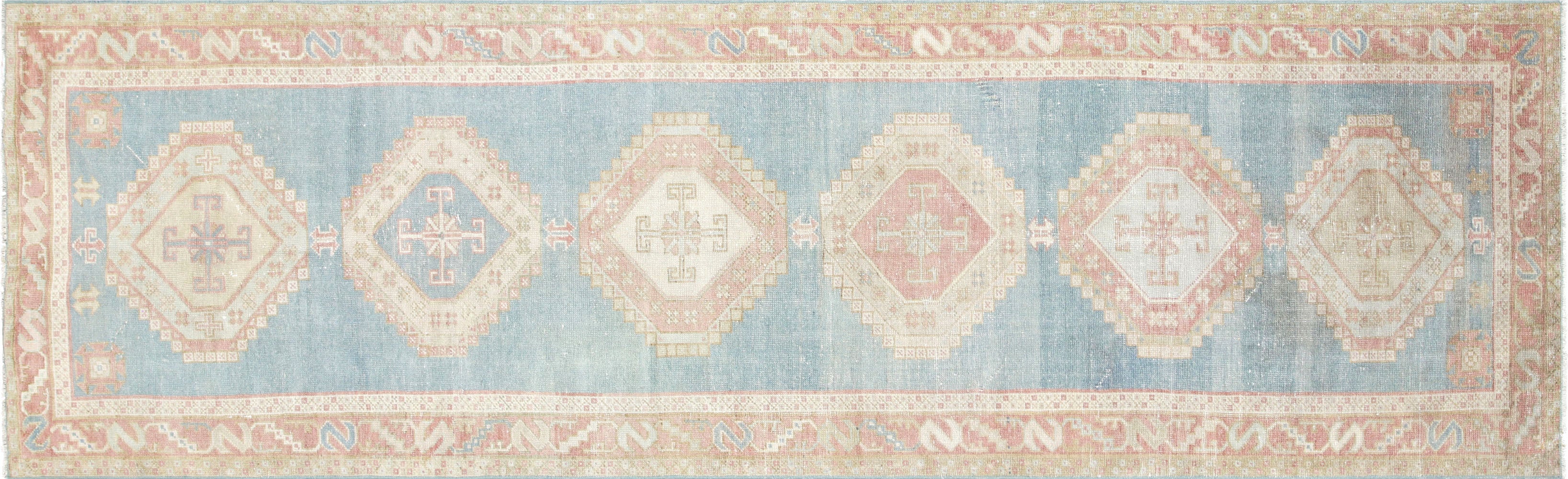 Semi Antique Persian Melayer Runner - 3'2" x 10'7" - 210486