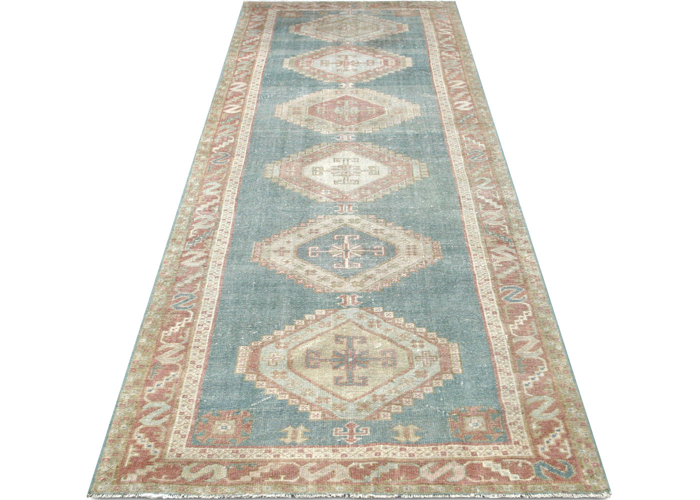 Semi Antique Persian Melayer Runner - 3'2" x 10'7" - 210486
