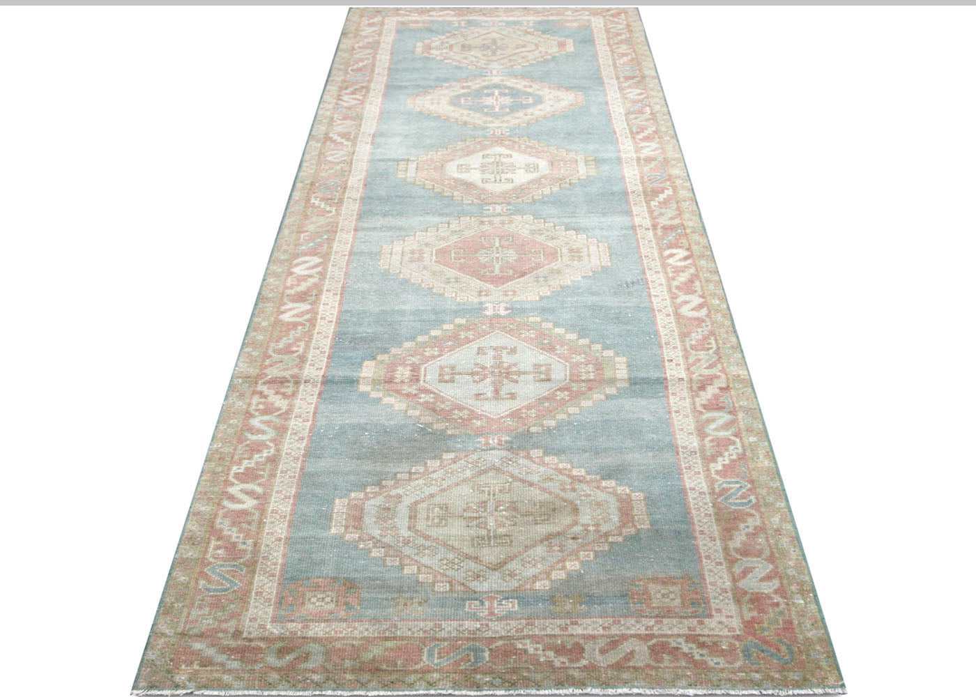 Semi Antique Persian Melayer Runner - 3'2" x 10'7" - 210486