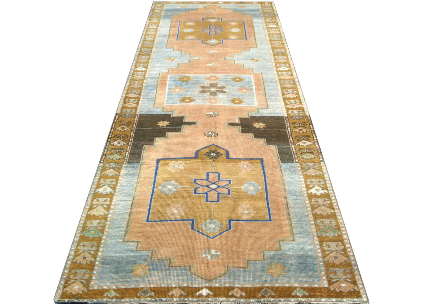 Semi Antique Persian Melayer Runner  - 3'5" x 11'7" - 210487