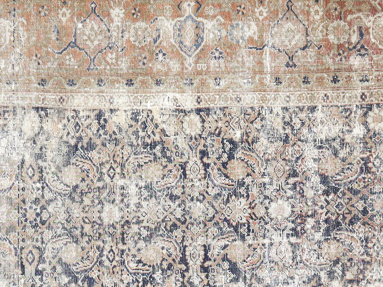 Antique Persian Mahal Rug - 9'8" x 10'2"