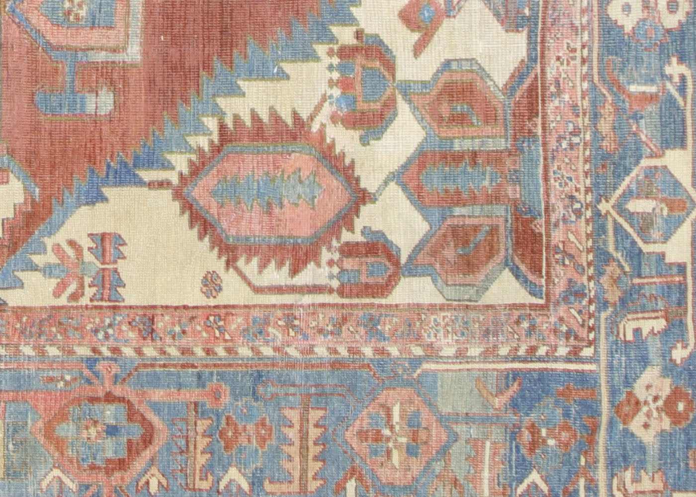 Antique Persian Heriz Rug - 9'5" x 10'6" - 210491