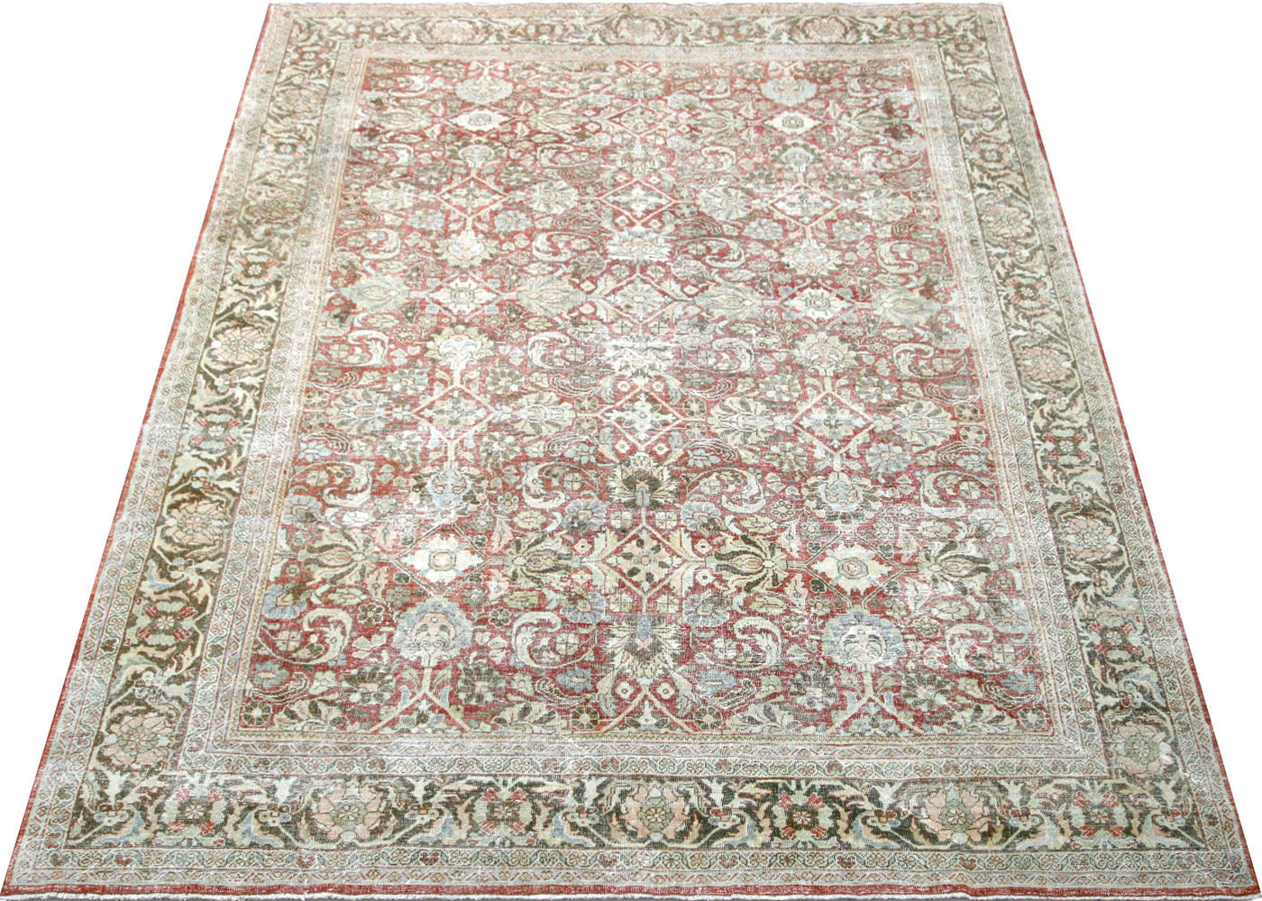 Semi Antique Persian Mahal Rug - 9' x 12'6" - 210492