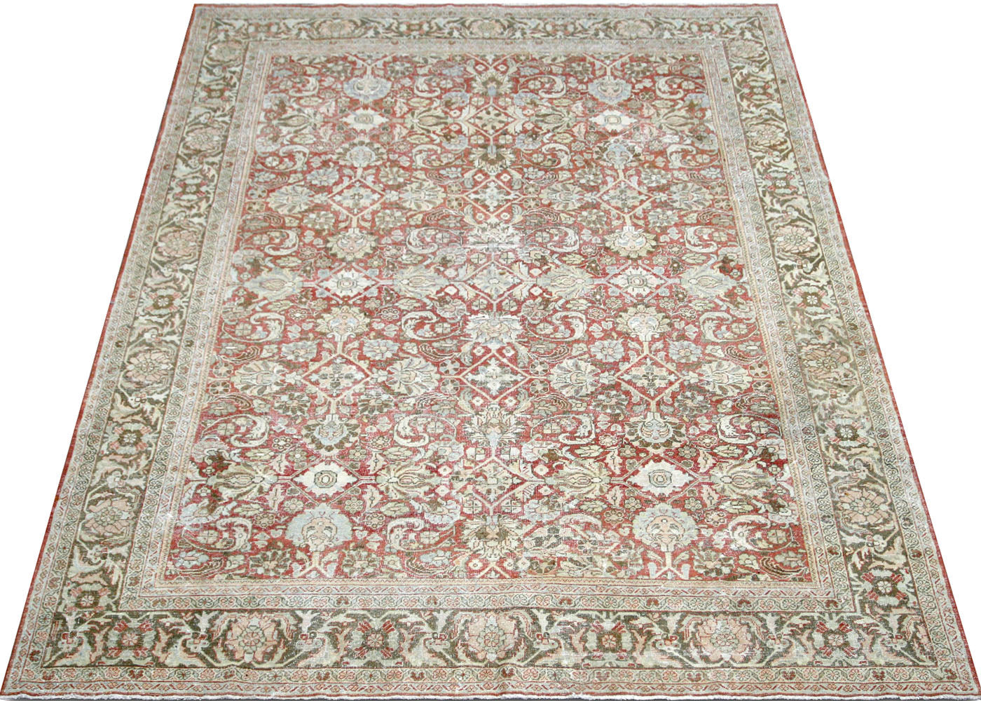 Semi Antique Persian Mahal Rug - 9' x 12'6" - 210492