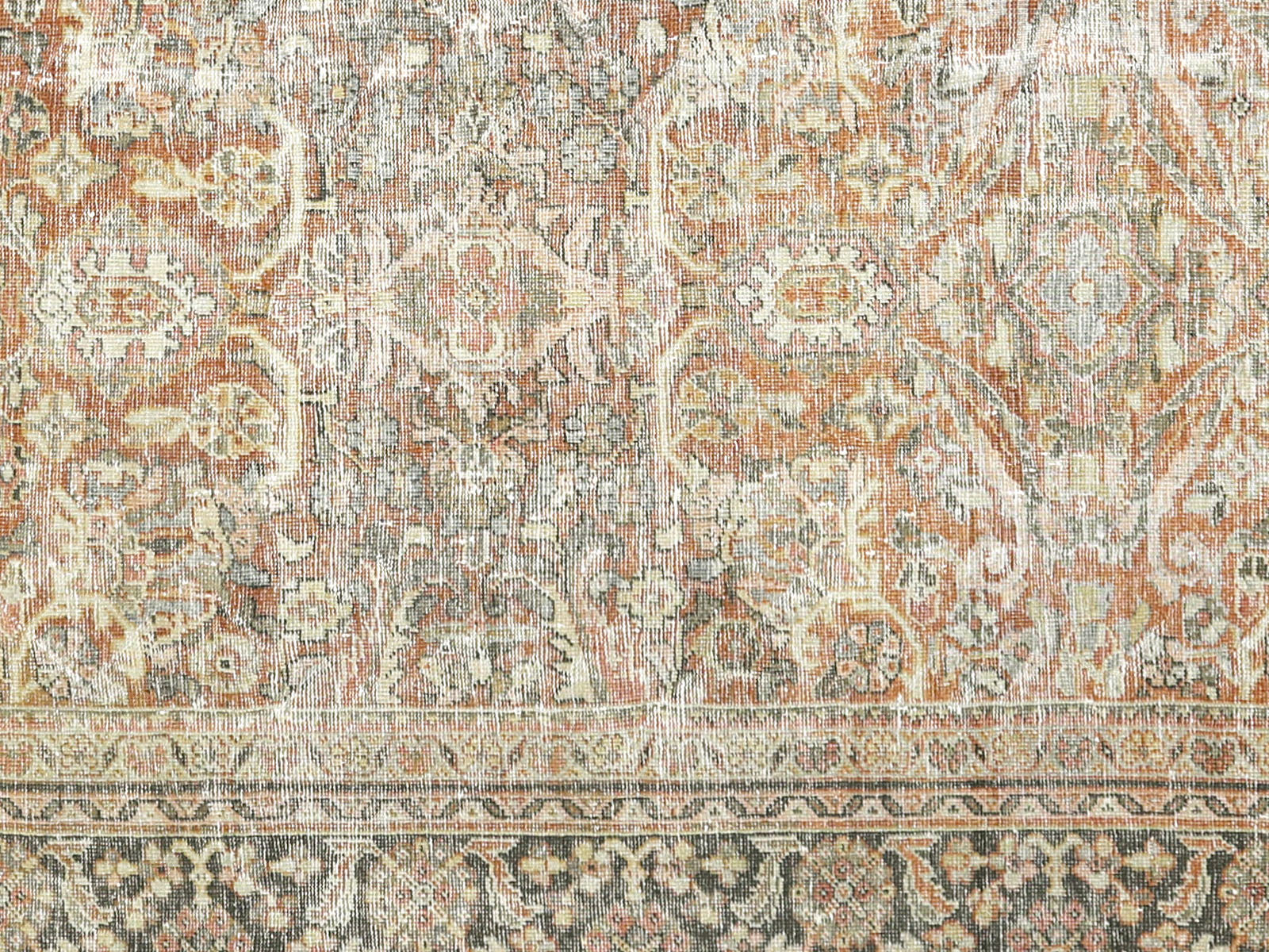 Antique Persian Mahal Rug - 10'5" x 10'3"