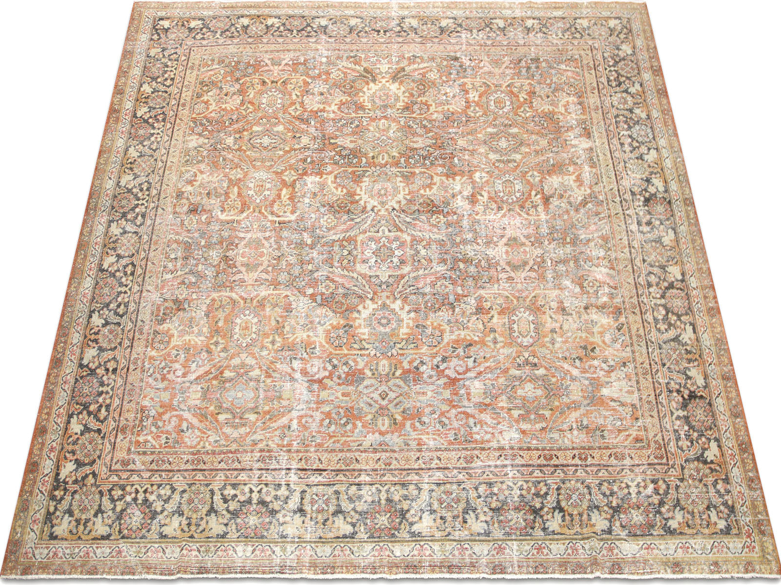 Antique Persian Mahal Rug - 10'5" x 10'3"