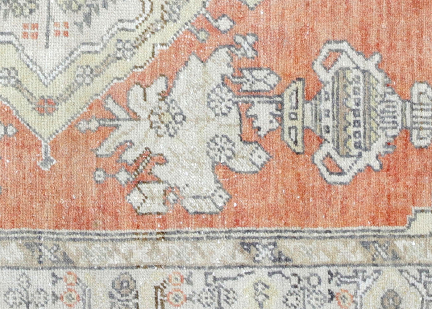 Vintage Turkish Oushak Rug - 4'5" x 6'6" - 210501