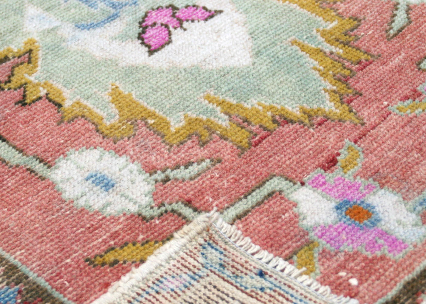Vintage Turkish Oushak Rug - 2'11" x 5'10" - 210513