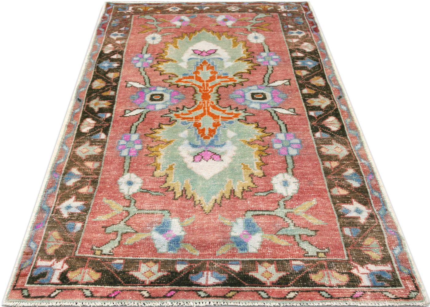 Vintage Turkish Oushak Rug - 2'11" x 5'10" - 210513