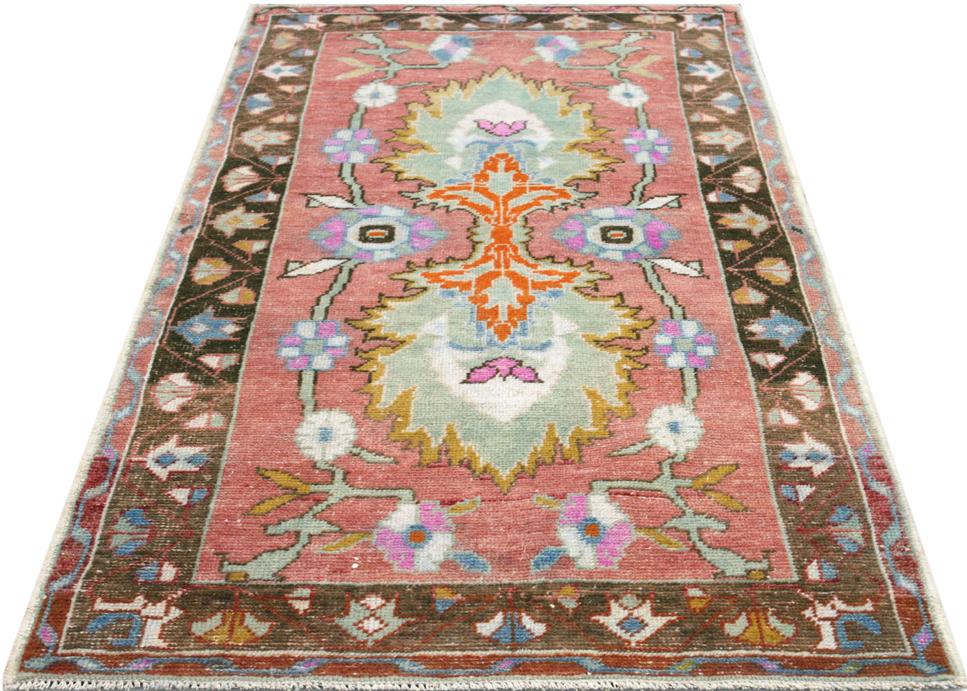 Vintage Turkish Oushak Rug - 2'11" x 5'10" - 210513