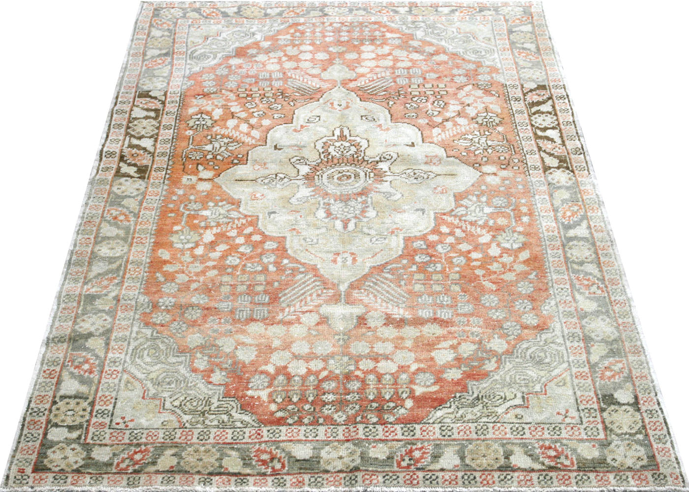 Vintage Turkish Oushak Rug - 4'5" x 6'4" - 210517